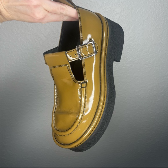 E8 By Miista Cathy Platform Mary Jane in Khaki Olive Size 39 US Women’s 8 Brown - Picture 5 of 14